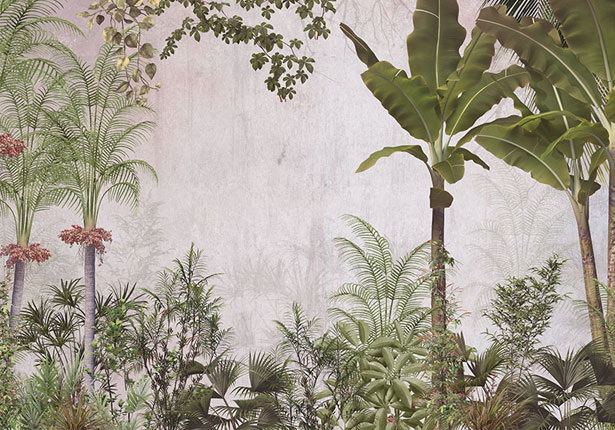 Classic living room wallpaper with vintage-inspired designs