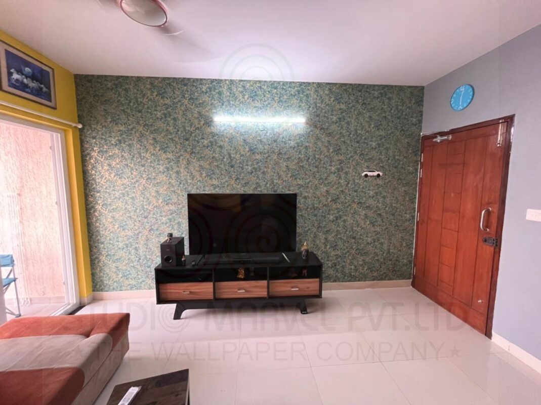 Living room wallpaper design in Chennai