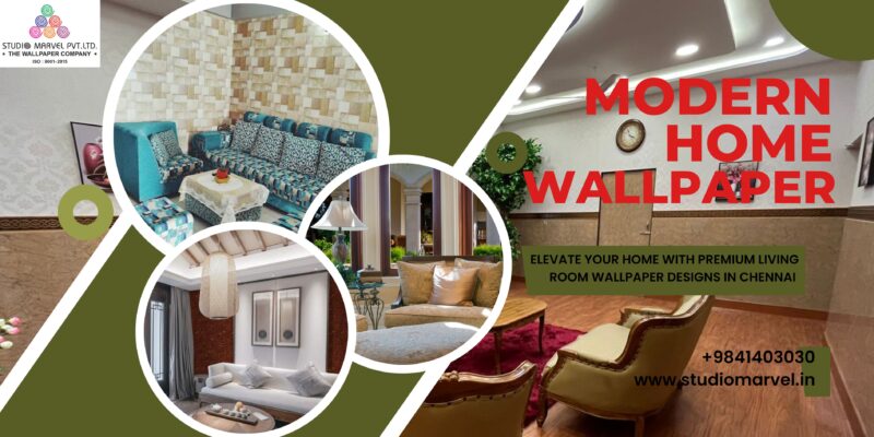 Living Room Wallpaper Design in Chennai